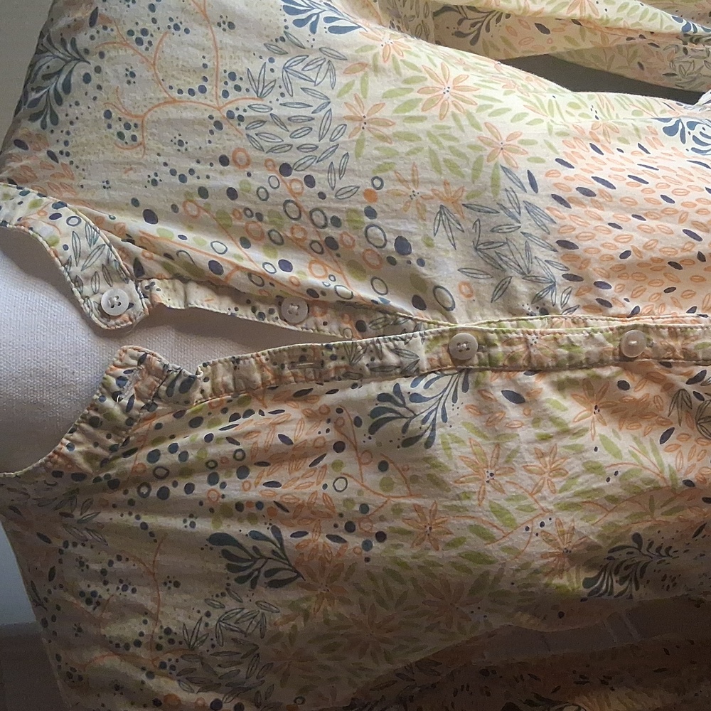 💐💙Steven Alan Yellow Floral Spring/Summer Long Sleeve Dress Sz 8 - Picture 4 of 5